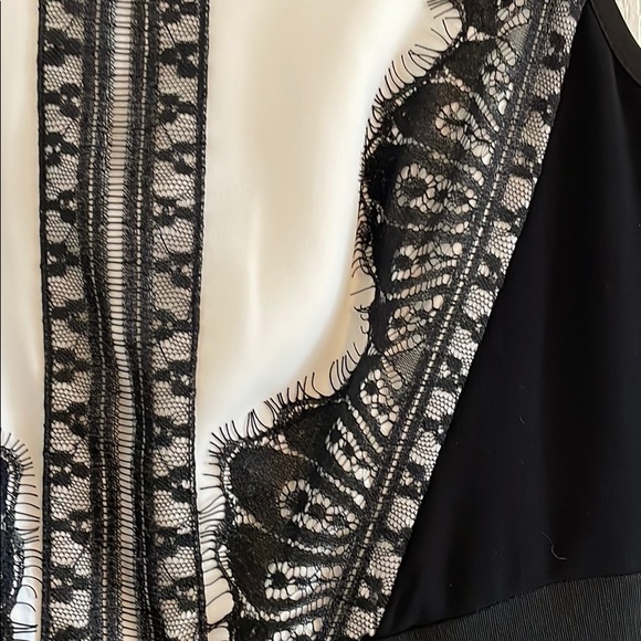 WHBM lace tuxedo fit and flare dress size 00 - Picture 3 of 8